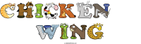 Chicken    Wing animal word art