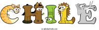 chile animal word art