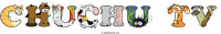 chuchu-tv spelled using animal alphabet letters