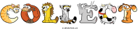 collect animal word art