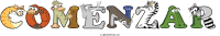 comenzar animal word art