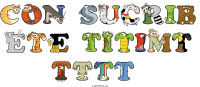 con-sucrib-ete-titimt-tttt animal word art