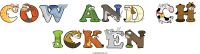 cow-and-ch-icken animal word art