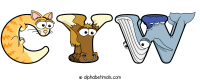 cyw animal word art