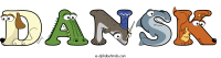 dansk animal word art