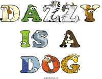 dazzy-is-a-dog animal word art