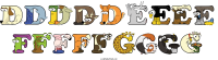Dddddeeee Fffffgggg animal word art