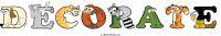 decorate animal word art