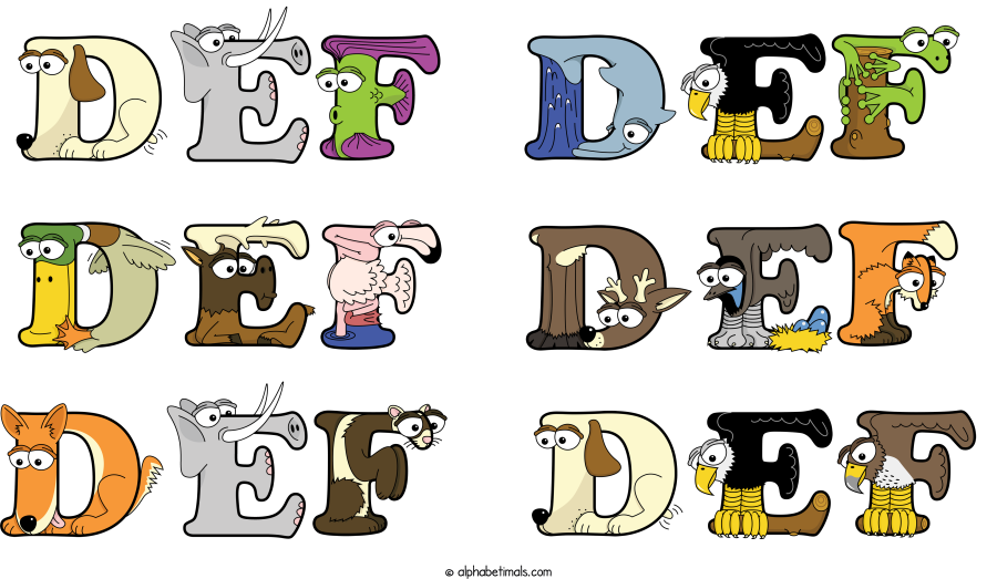 Def Def Def Def Def Def animal word art spelling Def Def Def Def Def Def with Alphabetimals - cartoon alphabet animals