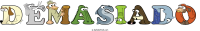 demasiado animal word art