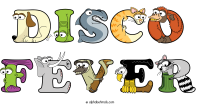 disco-fever animal word art