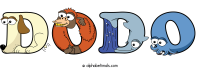dodo animal word art