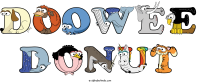 doowee-donut animal word art