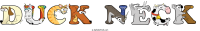 duck-neck animal word art