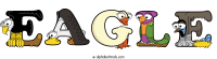 eagle animal word art