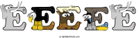 eeeee animal word art