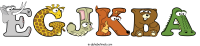 egjkba animal word art