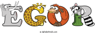 egor animal word art