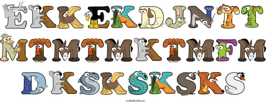 Ekkekdjntt Mtmtmktmfm Dksksksks animal word art spelling Ekkekdjntt Mtmtmktmfm Dksksksks with Alphabetimals cartoon alphabet animals