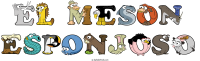 el-meson--esponjoso animal word art