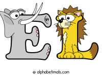 El animal word art