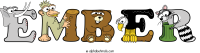 ember animal word art