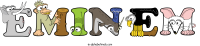 eminem animal word art