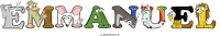 emmanuel animal word art