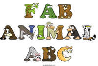 fab-animal-abc animal word art