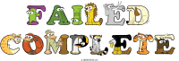 failed-complete animal word art