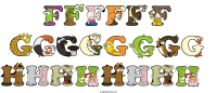 ffffff-gggggggg-hhhhhhhh animal word art