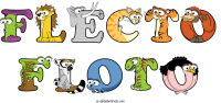 flecto-floto animal word art