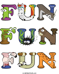fun-fun-fun animal word art