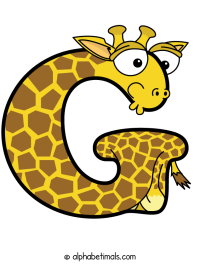 g animal word art