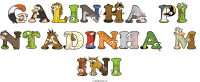 galinha-pi-ntadinha-m-ini animal word art