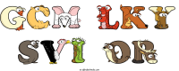gcm-lky-svi-or animal word art