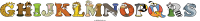 ghijklmnopqrs animal word art