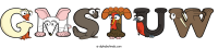 gmstuw animal word art