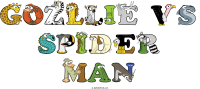 gozllie-vs-spider-man animal word art