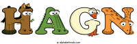 hagn animal word art
