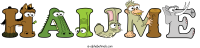 haijme animal word art