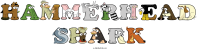 hammerhead-shark animal word art