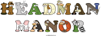 headman-manor animal word art