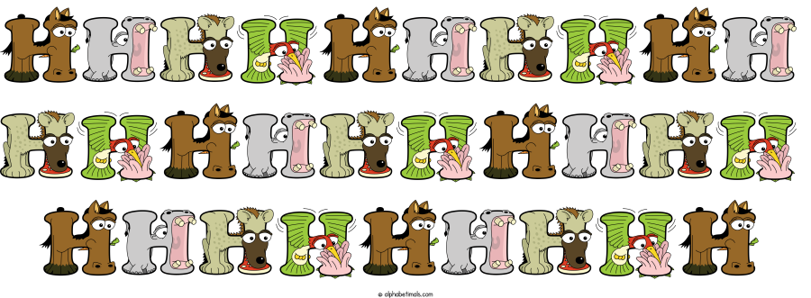 Hhhhhhhhhh Hhhhhhhhhh Hhhhhhhhh animal word art spelling Hhhhhhhhhh Hhhhhhhhhh Hhhhhhhhh with Alphabetimals - cartoon alphabet animals