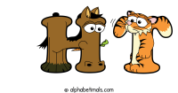 ht animal word art