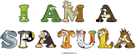 i-am-a-spatula animal word art