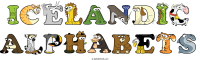 icelandic-alphabets animal word art