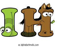 ih animal word art