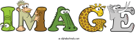 image animal word art