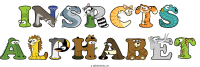 insrcts-alphabet animal word art
